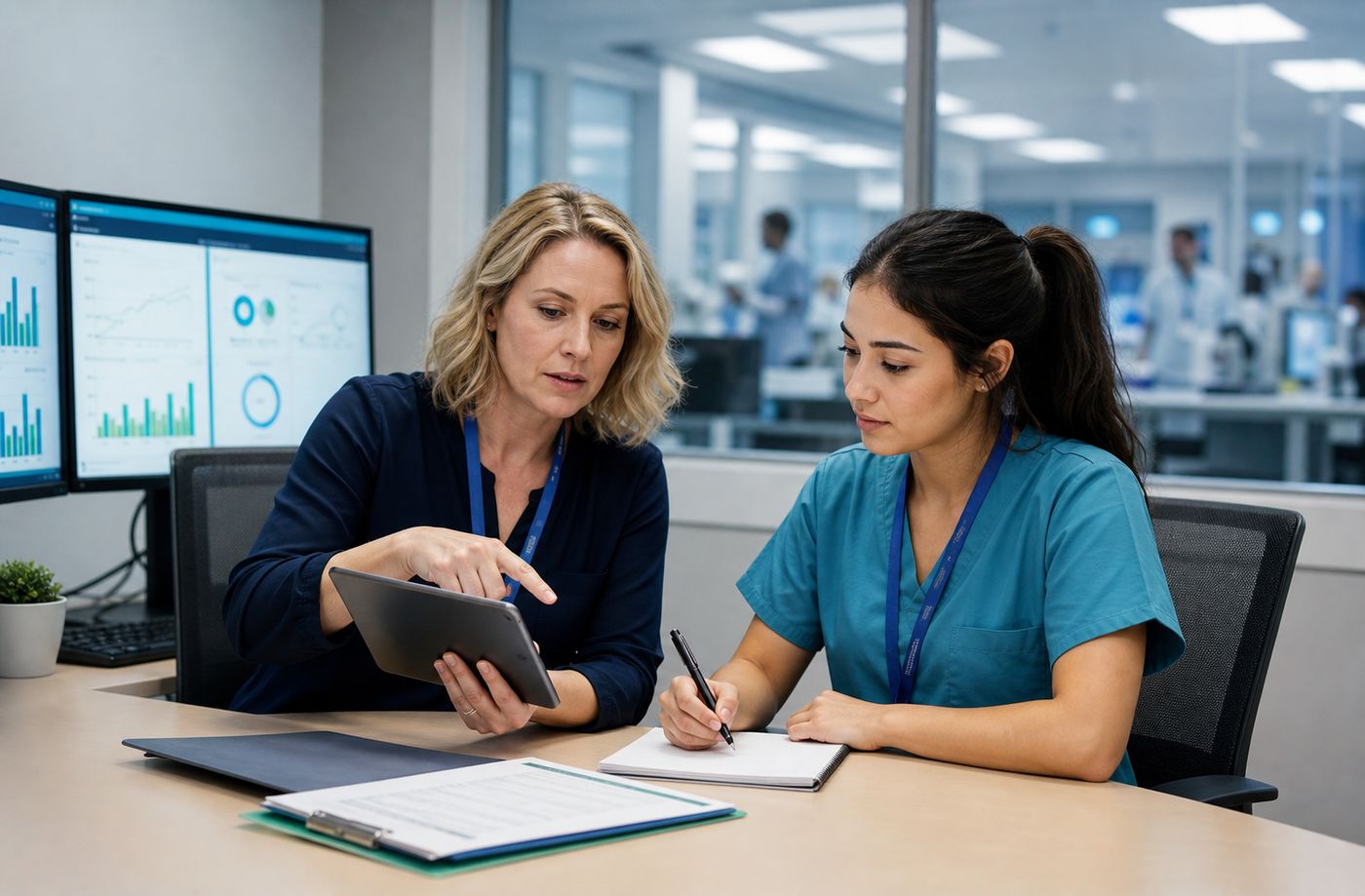 Clinical coding education and review setting